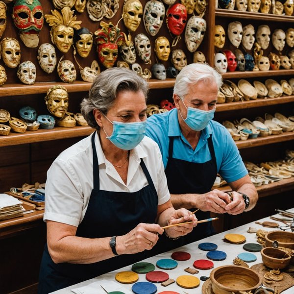 Peut-on trouver une croisière qui propose des ateliers de fabrication de masques en Italie?